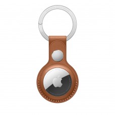 Шкіряний брелок з кільцем Apple Leather Key Ring Saddle Brown (MX4M2) для AirTag