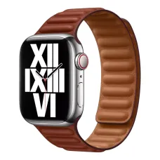 Ремінець Apple Umber Leather Link (MP823) для Apple Watch 41mm | 40мм | 38mm Розмір M/L