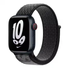 Ремінець Apple Black/Summit White Nike Sport Loop (MPHW3) для Apple Watch 41mm | 40мм | 38mm