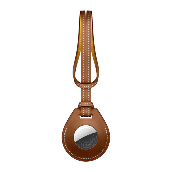 Чохол-петля Apple Hermès Bag Charm Fauve (MX842) з AirTag