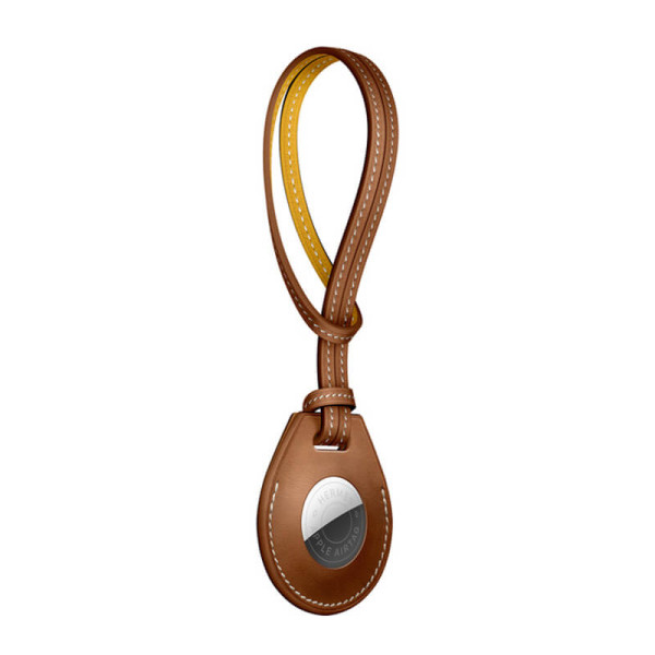 Чохол-петля Apple Hermès Bag Charm Fauve (MX842) з AirTag