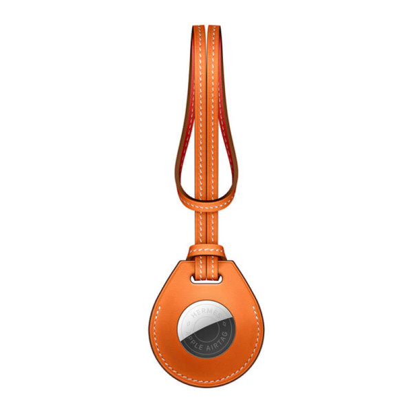 Чохол-петля Apple Hermès Bag Charm Orange (MX852) з AirTag