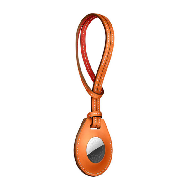 Чохол-петля Apple Hermès Bag Charm Orange (MX852) з AirTag