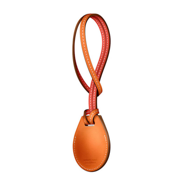 Чохол-петля Apple Hermès Bag Charm Orange (MX852) з AirTag