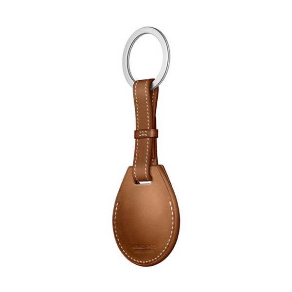 Брелок з кільцем Apple Hermès Key Ring Fauve (MX872) з AirTag