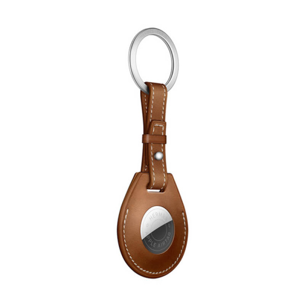 Брелок з кільцем Apple Hermès Key Ring Fauve (MX872) з AirTag