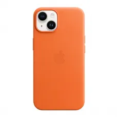 Шкіряний чохол Apple Leather Case для MagSafe Orange для iPhone 14 | 13 (MPP83)