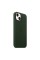 Шкіряний чохол Apple Leather Case with MagSafe Sequoia Green (MM173) для iPhone 13