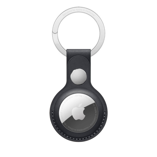 Шкіряний брелок з кільцем Apple Leather Key Ring Midnight (MMF93) для AirTag