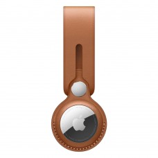 Шкіряний брелок-петля Apple Leather Loop Saddle Brown (MX4A2) для AirTag