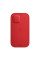 Шкіряний чохол-гаманець Apple Leather Sleeve with MagSafe Product Red (MHYE3) для iPhone 12 | 12 Pro