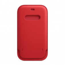 Шкіряний чохол-гаманець Apple Leather Sleeve with MagSafe Product Red (MHYE3) для iPhone 12 | 12 Pro