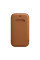 Шкіряний чохол-гаманець Apple Leather Sleeve with MagSafe Saddle Brown (MHMP3) для iPhone 12 mini