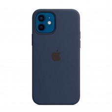 Силіконовий чохол Apple Silicone Case MagSafe Deep Navy (MHL43) для iPhone 12 | 12 Pro