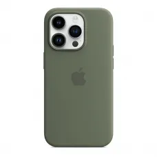 Силіконовий чохол Apple Silicone Case MagSafe Olive (MQUH3) для iPhone 14 Pro