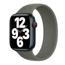 Силіконовий монобраслет Apple Solo Loop Olive для Apple Watch 41mm | 40mm | 38mm (MQV33) Розмір 3