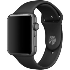 Ремінець Apple Ultra 49mm | 45mm | 44mm | 42mm Black Sport Band with Space Black Steel Pin S | M & M | L (MJ4N2) для Apple Watch