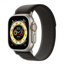 Ремінець Apple Trail Loop Black/Gray для Apple Watch Ultra Ultra 49mm | 45mm | 44mm | 42mm Розмір S/M (MQEP3)