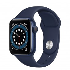 Смарт-годинник Apple Watch Series 6 GPS, 40mm Blue Aluminum Case with Deep Navy Sport Band (MG143)