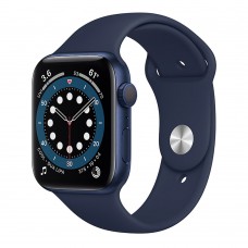 Смарт-годинник Apple Watch Series 6 GPS, 44mm Blue Aluminum Case with Deep Navy Sport Band (M00J3)