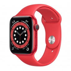 Смарт-годинник Apple Watch Series 6 GPS, 44mm (PRODUCT) Red Aluminum Case with Red Sport Band (M00M3)