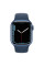 Смарт-годинник Apple Watch Series 7 GPS, 41mm Blue Aluminium Case with Abyss Blue Sport Band (MKN13)