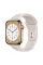 Смарт-годинник Apple Watch Series 8 GPS+Cellular, 41mm Gold Stainless Steel Case with Starlight Sport Band (MNJC3)
